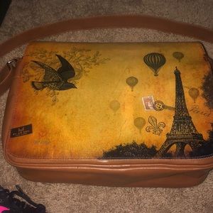 Used Unisex large messenger bag-Paris Eiffel tower